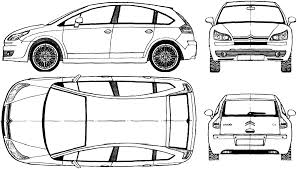 Car Citroen C4 2004 : the photo thumbnail image of figure drawing pictures  schematize car
