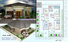 Contoh desain denah rumah minimalis 1 kamar tidur terbaik 2018. Rumah 1 Lantai Elegan 3 Kamar Tidur Jasa Desain Rumah