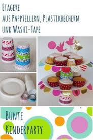Bunte Etagere Aus Pappe Kinder Party Kinderparty Kinder