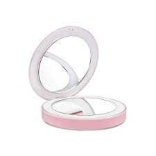Mini Makeup Vanity Mirror 10 Led Lights 3x Magnification Foldable Portable Cosmetic Light Up Magnifying Mirror Travel Makeup Mirrors Aliexpress