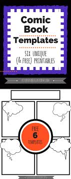 Comic Book Templates Free Printable Pages The Kitchen Table Classroom Comic Book Template Book Template Make A Comic Book
