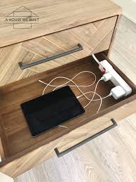 The carry mini table lamp comes equipped with a usb adapter, making this a perfect charging station for our technology enriched way of life. How To Diy A Nightstand Charging Drawer