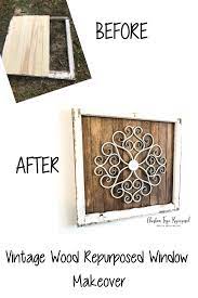 Repurpose An Old Wood Window Frame In Just A Few Steps Old Window Decor Diy Window Frame Wood Window Frame