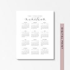 Pin By Beloved Print Shop On Etsy Shop At A Glance Calendar Wall Calendar Custom Quote Print