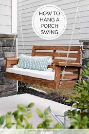How to hang a porch swing. How To Hang A Porch Swing Crafted By The Hunts