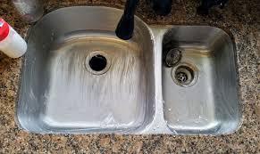 stainless steel sink cleaner step