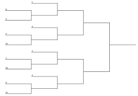 12 Team Bracket Single Elimination Printable Tournament