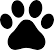 Transparent Background Paw Print Clipart