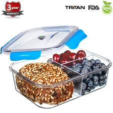 Verre Boites Alimentaires Boites De Conservation Hermetiques Bento Lunch Box Avec 2 Compartiments R Recipients Alimentaires Boite Alimentaire Alimentaire