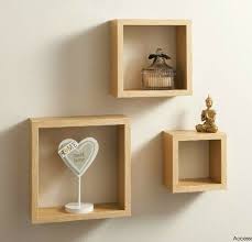 Shop for cube wall shelves in wall shelves. Oak Cube Shelves Set Of 3 Wall Hanging G 0023 In 2021 Floating Shelves Floating Cube Shelves Floating Shelves Kitchen