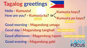 Tagalog Greetings Tagalog Words Tagalog Learn A New Language