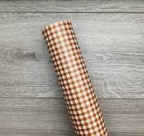 Apple Picking Plaid Orange Custom Faux Leather