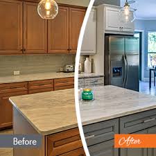 The difference to note is the difference between refacing cabinets and refinishing cabinets. Professional Kitchen Cabinet Painters N Hance