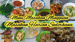Ikan cucut balado dan gulai pakis padang 2. Menu Masakan Sehari Hari Untuk Satu Minggu Agar Lebih Hemat Ide Menu Seminggu Sederhana Youtube