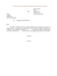 I was recently intimated via mail that a sum of 15000 francs had been charged for money transfers and other miscellaneous services. Sample Letter For Request To Waive Bank Fee Doc Template Pdffiller