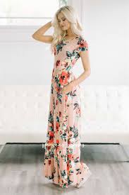This Is The Perfect Maxi Dress For Summer Beautiful Floor Length Dress Is As Pretty And Comfortable As The Peach Maxi Dresses Modest Dresses Dresses