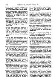 THE LONDON GAZETTE, 7m OCTOBER 1981