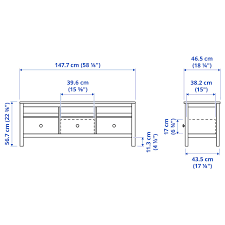 Open compartments for your dvd player, etc. Hemnes Tv Bank Weiss Gebeizt 148x47x57 Cm Ikea Deutschland