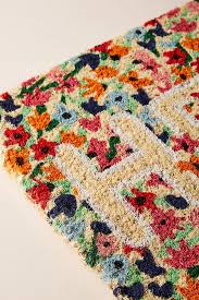 | door mats & floor mats └ rugs & carpets └ home & garden all categories antiques art automotive baby books business & industrial cameras & photo cell phones & accessories. Floral Greeting Doormat Anthropologie Uk
