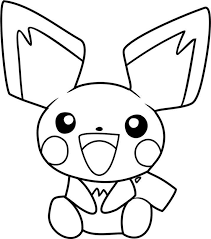 Free Printable Pictures Of Coloring Pokemon Pichu In 2020 Pokemon Coloring Sheets Pokemon Coloring Pokemon Coloring Pages