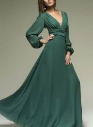 Abito lungo dal taglio dritto a maniche lunghe in crepe. Pin Su A Cucito