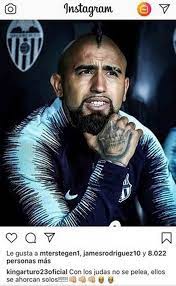 The pitch is where arturo puts on the mask of a warrior, thinking of his mother jacquie, and when he was hungry, and when he came home with mud on his face. Arturo Vidal Posts Fresh Controversial Social Media Post After Failing To Feature In Barcelona Draw Vs Valencia Mirror Online