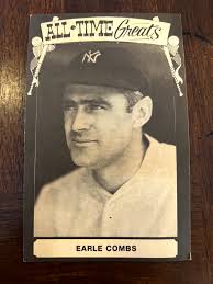 1975 ALL TIME GREATS TCMA EARLE COMBS NEW YORK YANKEES