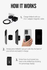 The world's smallest 5500mah power bank that sticks to your phone. Airbank World S Smallest Fast Wireless Power Bank Indiegogo