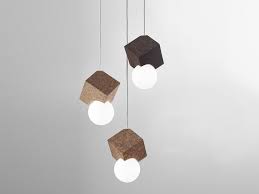 A hanging lamp inspired by the art of working with cork. Lolipop Pendant Lamp By Exporlux Design Miguel Arruda