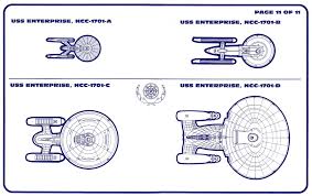 Star Trek Uss Enterprise Ncc 1701 D Blueprints Schematics