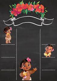 Pin De Alicia Moran Em Chalkboard Festa Moana Moana Festa Infantil Festa Moana Baby
