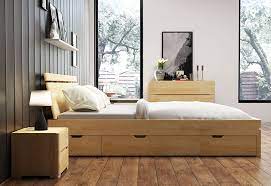 Evergreenweb letto matrimoniale con box contenitore, rete a doghe in legno ed elegante testiera, tessuto imbottito sfoderabile color ghiaccio arles. Letti In Legno Contenitore Dal Nord Europa Qualita E Stile Vivere Zen