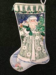 Needlepoint canvas needlepoint christmas stocking kits. Green Santa Stocking Needlepoint Christmas Stockings Needlepoint Christmas Christmas Stockings