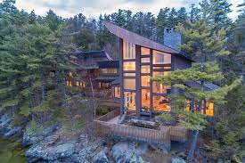 On The Market A Stunning New Hampshire Lake House In The Woods