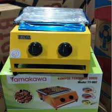 Kompor bakaran, kompor bakar sosis, kompor bakaran sosis Kompor Panggang Sosis Gas Roaster 2 Tungku Yamakawa Shopee Indonesia