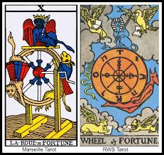 When pulled in a reading it generally indicates a happy, unexpected event is in the works. 7 Facets Of The Tarot Wheel Of Fortune Angelorum