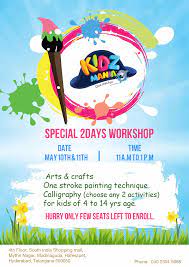 Do you like learning about new things in english? Workshop On Arts And Crafts For Kids By Kidzmania By Kidz Mania Medium