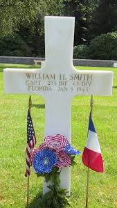 Headstone of Captain William H. Smith at Epinal American Cemetery and  Memorial · RICHES