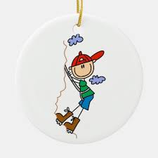 Rock Climbing Stick Figure Ceramic Ornament Zazzle Com In 2021 Stick Figures Stick Figure Ornaments Custom Ornament