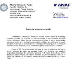 Maybe you would like to learn more about one of these? Anaf Comunicat Important In AtenÈia Birourilor Notariale Noul Formular B 900 Cabinetexpert Ro Blog Contabilitate