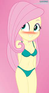 2645237 - suggestive, artist:alandssparkle, derpibooru exclusive,  fluttershy, equestria girls, absurd resolution, adorasexy, belly button,  blushing, bra, breasts, busty fluttershy, clothes, cute, female, gradient  background, green underwear, grin ...