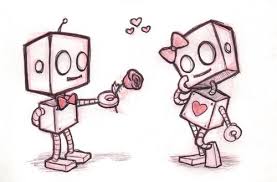 I Love This Drawing Of Robot Love Cute Easy Drawings Easy Love Drawings Cute Couple Drawings