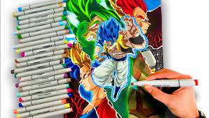 Dessin DBZ | Goku, Vegeta, Broly et Gogeta | Dragon Ball Super ( 45h de  dessin ) - YouTube