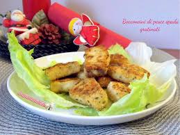 Il pesce spada in padella è super super easy da preparare, è gustoso e permette di personalizzare gli ingredienti di accompagnamento al massimo. Bocconcini Di Pesce Spada Gratinati Le Passioni Di Mam Idee Alimentari Pesce Bocconcini