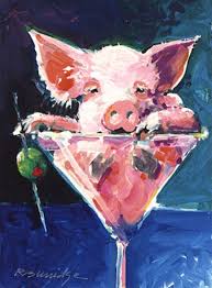Robert Burridge Studio Giclee Prints Pig Painting Pig Art Whimsical Art