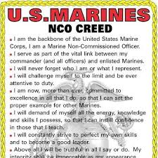 Nco Creed Marine Quotes United States Marine Corps My Marine