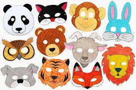 printable animal masks kids crafts fun craft ideas