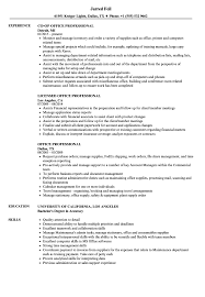 Use the matching cover letter template for a complete set. Office Professional Resume Samples Velvet Jobs