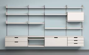 Great design originates from the most simple of ideas, to render the ambience simply authentic and inimitable. 606 Universal Shelving System A Much More Elegant Solution Than Standard Metal Shelving Shelving Design Shelving Modular Shelving