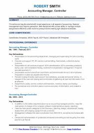 Typical duties of an accounting manager preparing and/or reviewing appropriate ledger entries and reconciliations Accounting Manager Controller Resume Samples Qwikresume